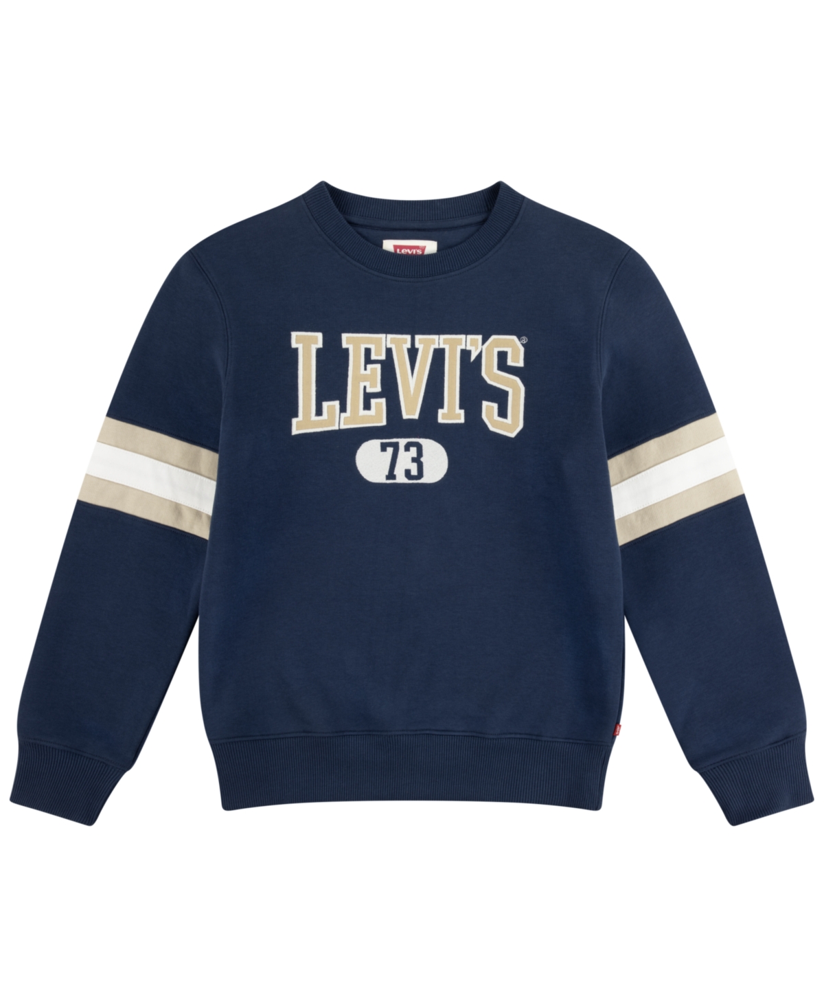 LEVI'S BIG BOYS VARSITY CREWNECK SOFT FLEECE SWEATSHIRT 