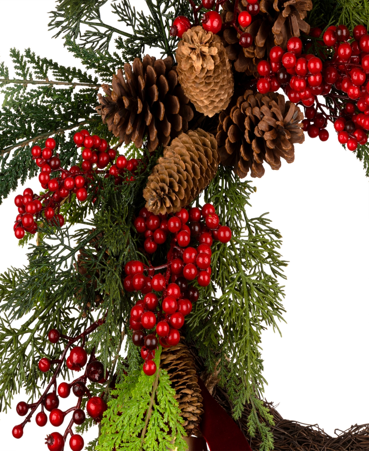 National Tree Company Christmas Joy Half Wreath, 24 Inches In Green