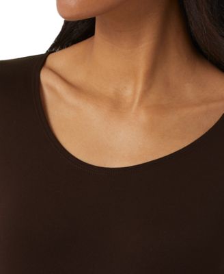 Women's Long-Sleeve Scoop-Neck Top 
