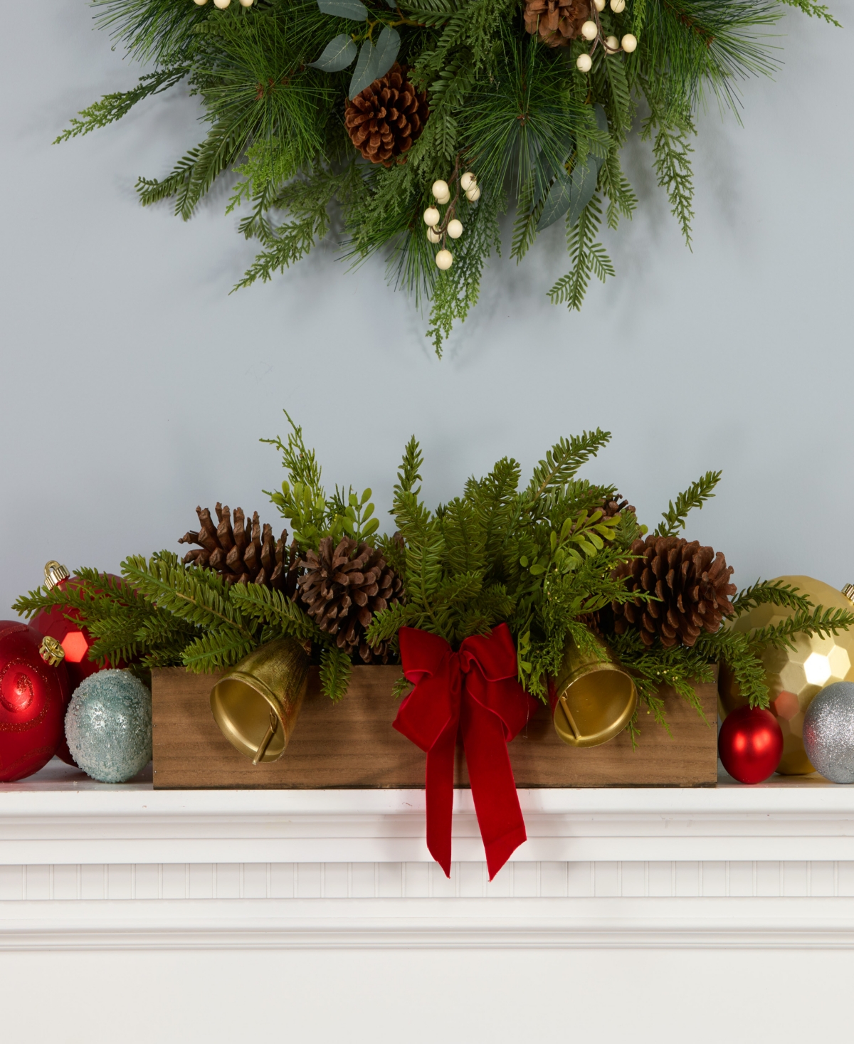 National Tree Company Christmas Bells Centerpiece, Inches