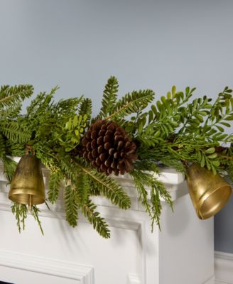 National Tree Company Christmas Bells Pine Garland, 6 feet.