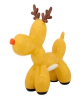 National Tree Company Reindeer Balloon Dog, 8.5 Inches - Brown