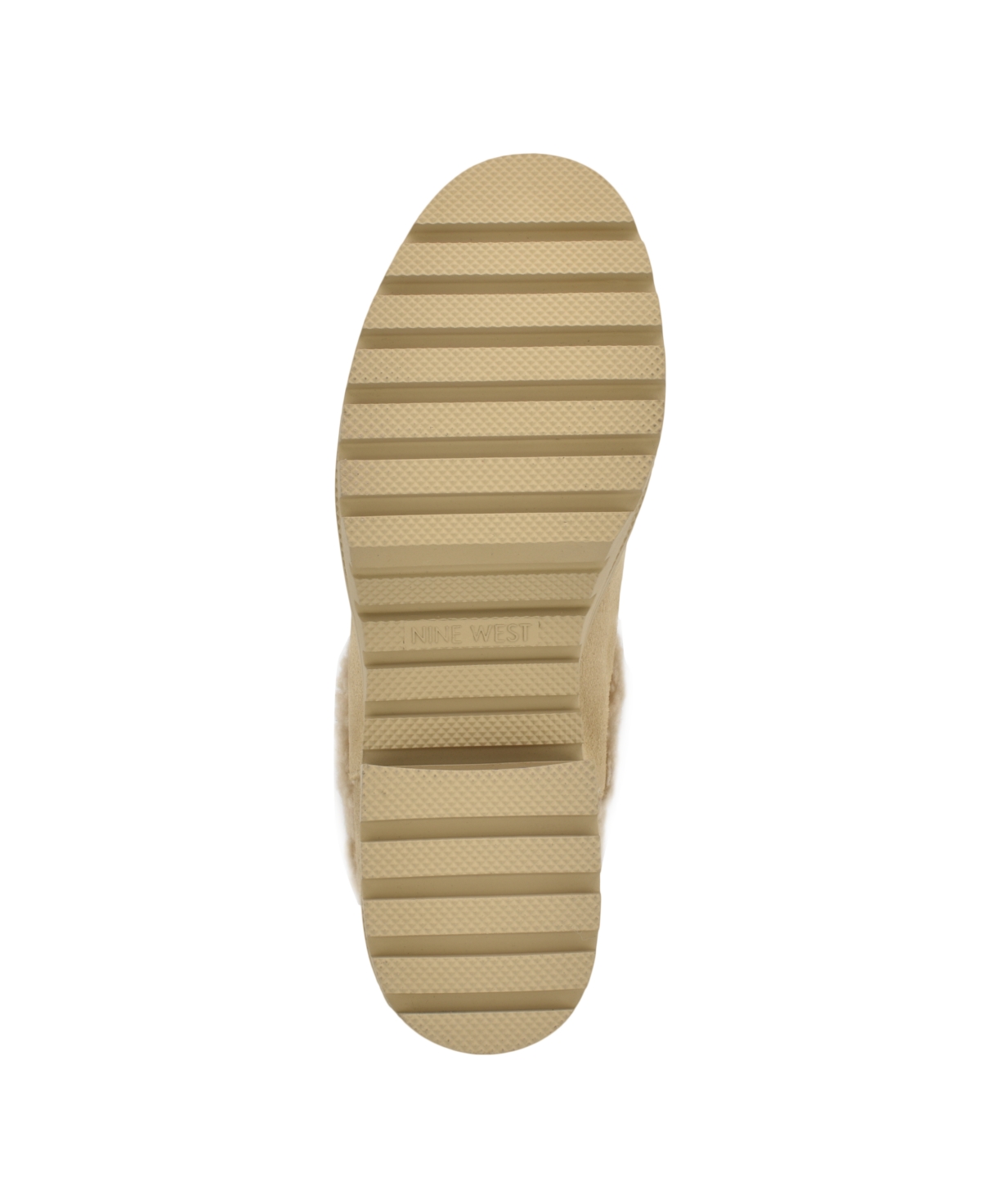 Nine West Women's Haray Block Heel Lug-sole Casual Booties In Light Natural