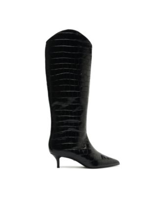 Women's Maryana Lo Wide Pointed Toe Knee High Boots