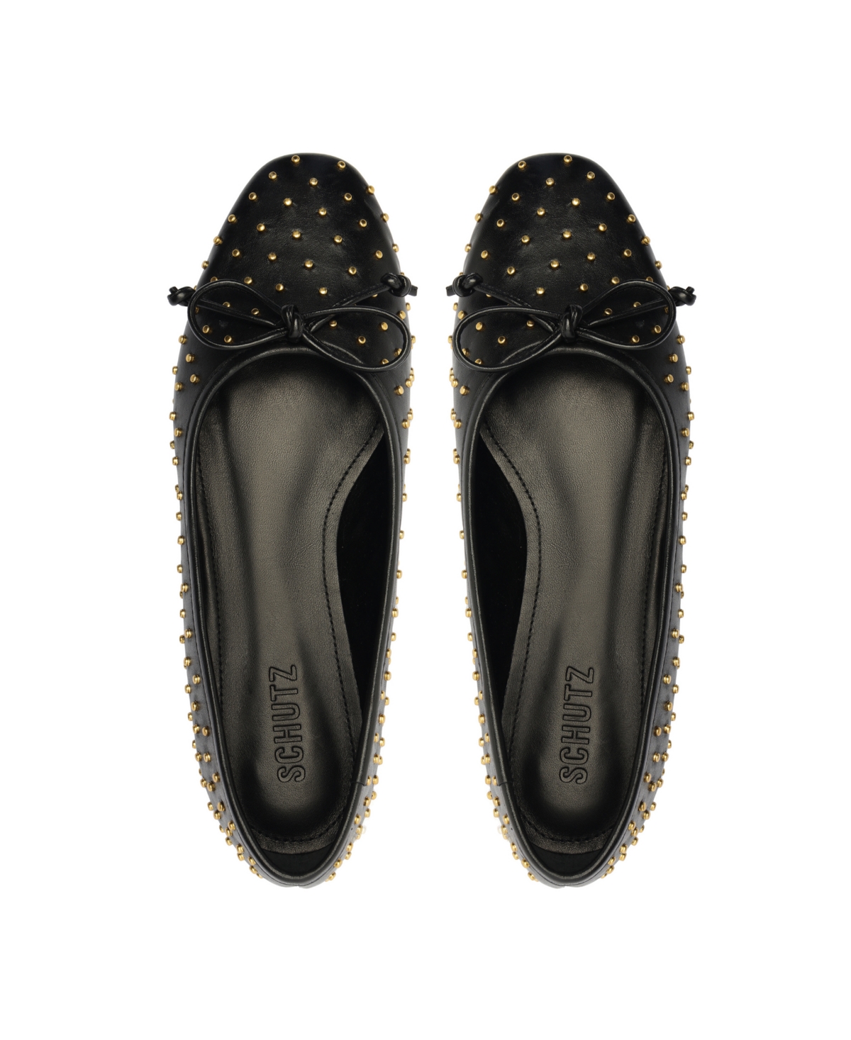Shop Schutz Women's Arissa Stud Ballet Flats In Black Stud