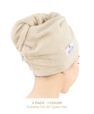 2-Pack Hair Drying Towels, 26" x 13"