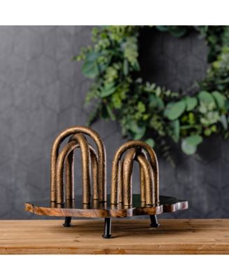 Set of 2 Modern Metal Arches Sculptures for Contemporary Deco