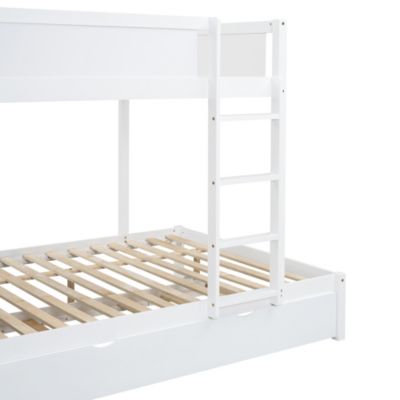 Streamdale Full/Full Bunk Bed with Trundle, Desk, and Storage
