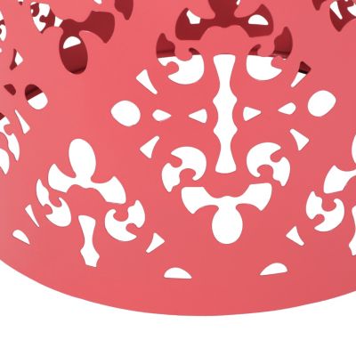 Streamdale Modern Iron Cut Side Table with Cylindrical Design