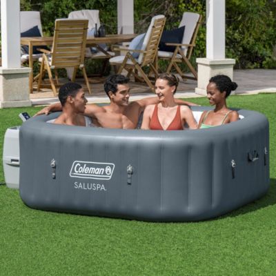 Coleman Hawaii AirJet Square Inflatable Hot Tub with EnergySense Cover