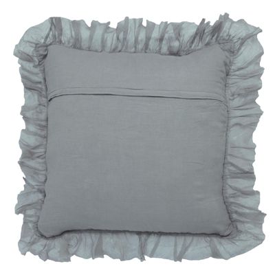 Pure Linen Sheer Fringe Throw Pillow Covers, 22"x 22", Set of 2