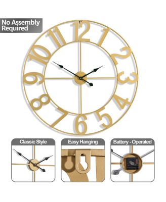 32 inch Large Wall Clock for Living Room Decor, Bedroom, Office and More