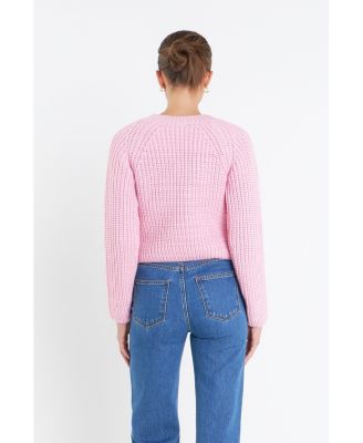 Women's V-neck Knit Sweater