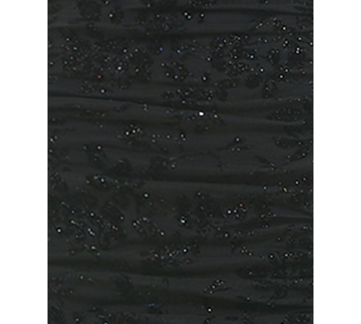City Studios Juniors' Flocked Glitter Mesh Ruched Corset Gown