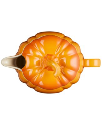 Stoneware Pumpkin 14-Oz. Gravy Boat with Lid