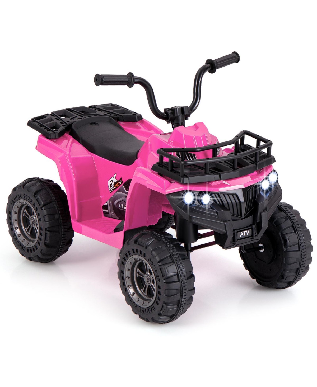 Slickblue 6V Kids Ride On Electric Atv with Led Headlights and MP3 Player