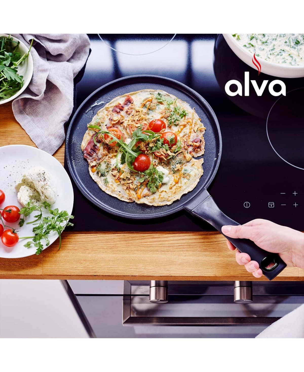 Alva Energy Ceramic Nonstick Crepe Pan 9.8