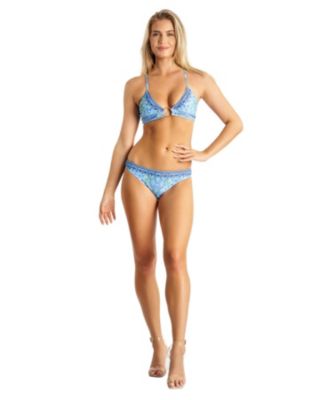 Women's Ring Hardware Floral Two Piece Bikini Set