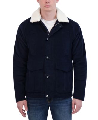 Men's Corduroy Chore Jacket with Sherpa Collar