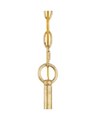 Kahna Painted Gold Pendant Chandelier 20" Wide Modern Metal Cage Frosted Tempered Round Glass Shade 4-Light Fixture for Dining Room House Foyer Kitchen Island Entryway Bedroom - Possini Euro Design