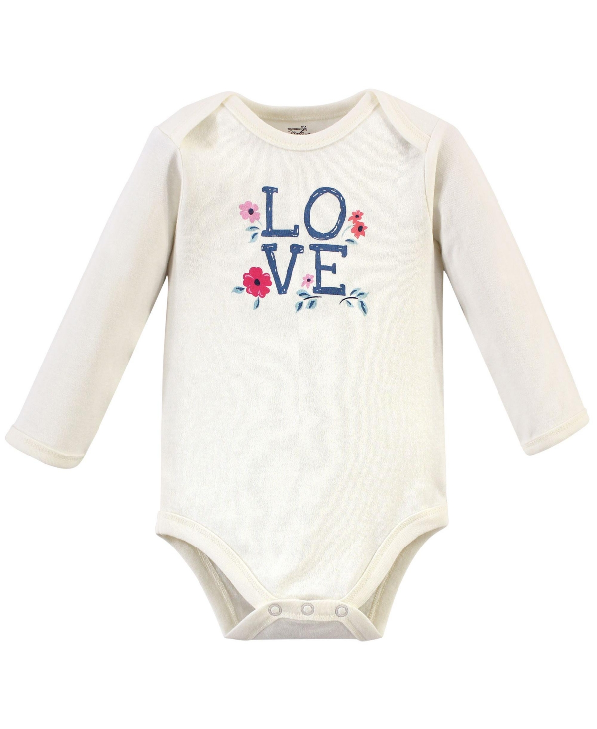 Touched by Nature Baby Girls Baby Organic Cotton Long-Sleeve Bodysuits 5pk,- Garden floral