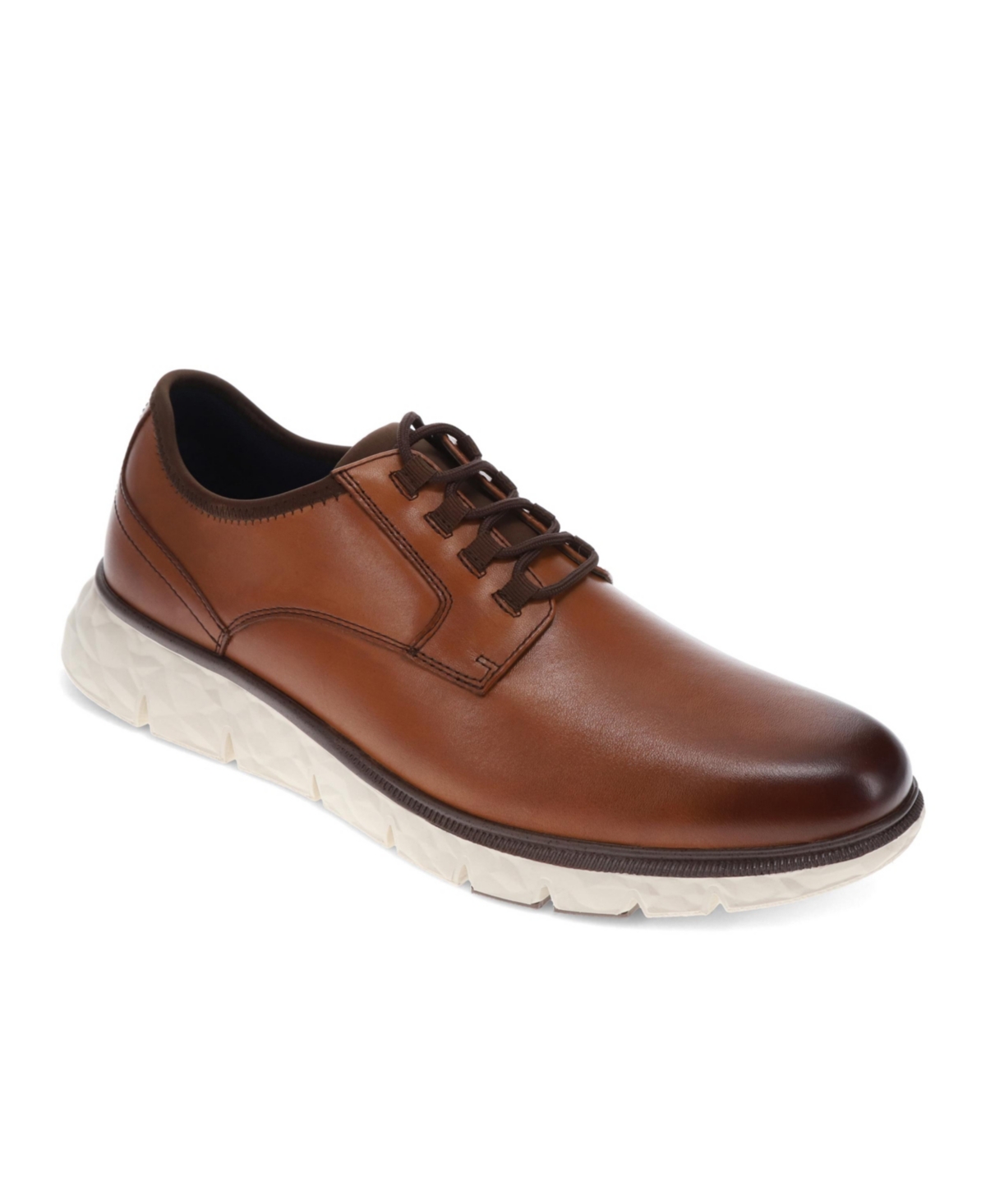 Dockers Mens Go-2 Synthetic Leather Dress Casual Lace Up Sneaker Shoe In Butterscotch