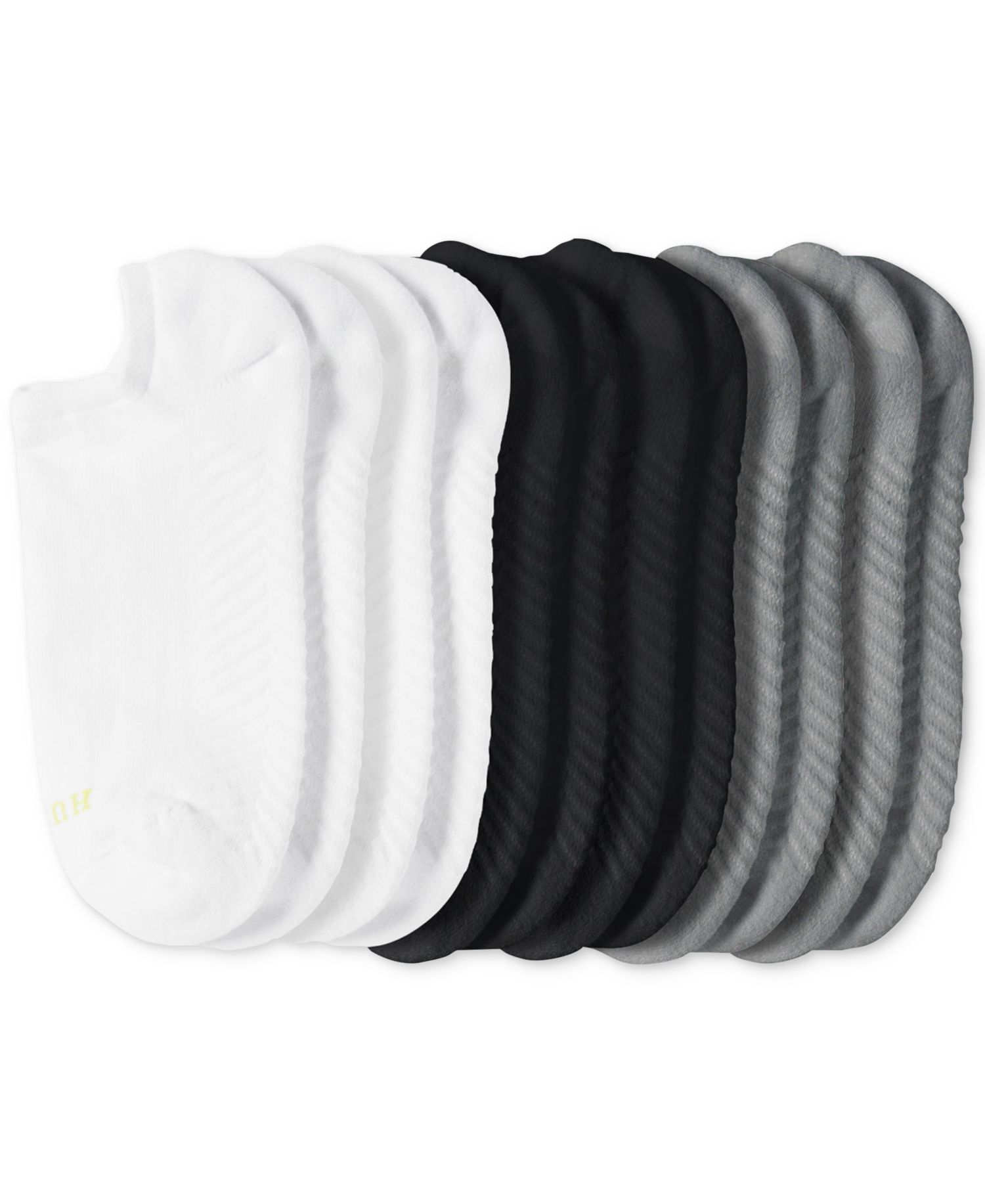 Women's Massaging No Show 6 Pack Socks