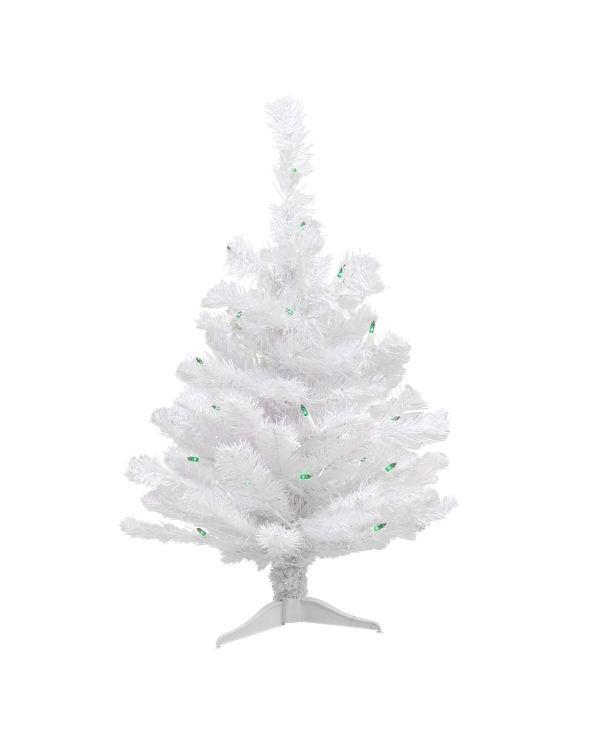 Northlight Small White Pine Artificial Christmas Tree In White