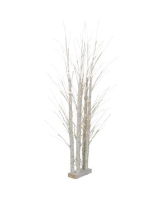 4' White Birch Twig Tree Cluster Christmas Decoration