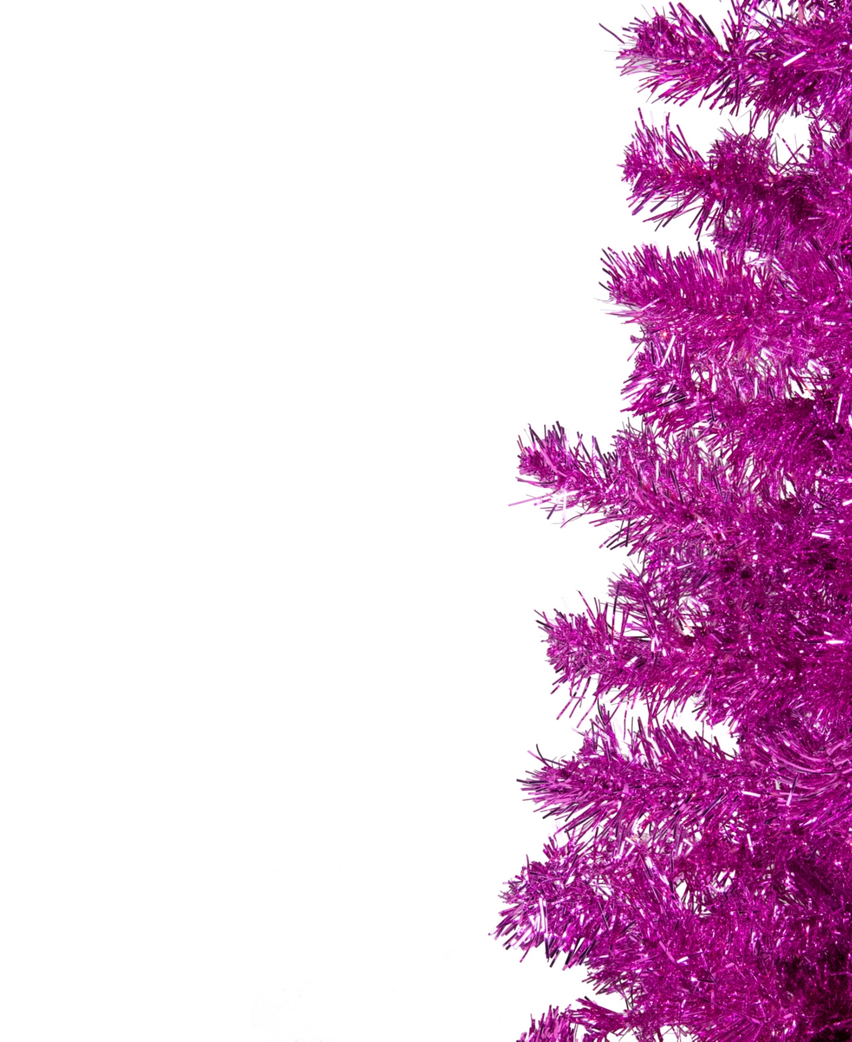 Northlight 4'Artificial Tinsel Christmas Tree Unlit - Pink