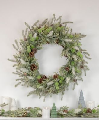 5ft Frosted Pine and Pine Cone Christmas Garland