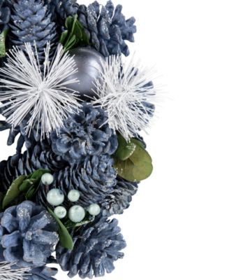 Pinecones Ornaments and Pine Needles Wreath