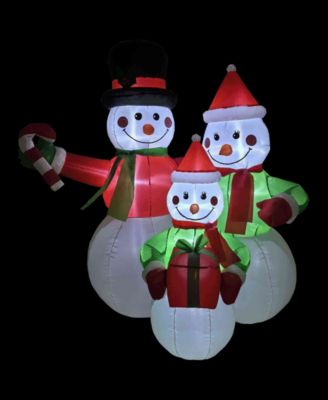 Inflatable Family of Snowman - 4-Inch
