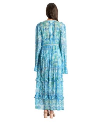 Women's Maxi Tiered Overshirt Dress