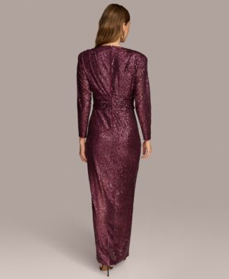 slim fit dress slacks Brocade Sleeveless Wrap Ball Gown | Gown