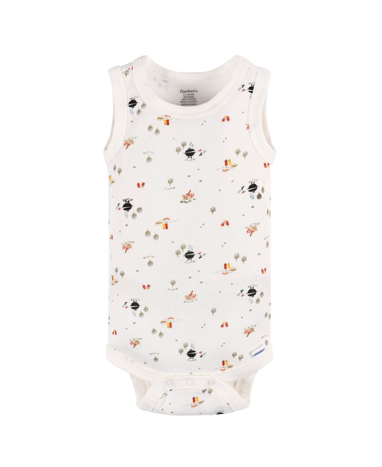 Baby Boys Sleeveless Onesies Bodysuits, 4 Pack