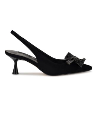 Women's Rills Embellished Bow Slingback Pumps