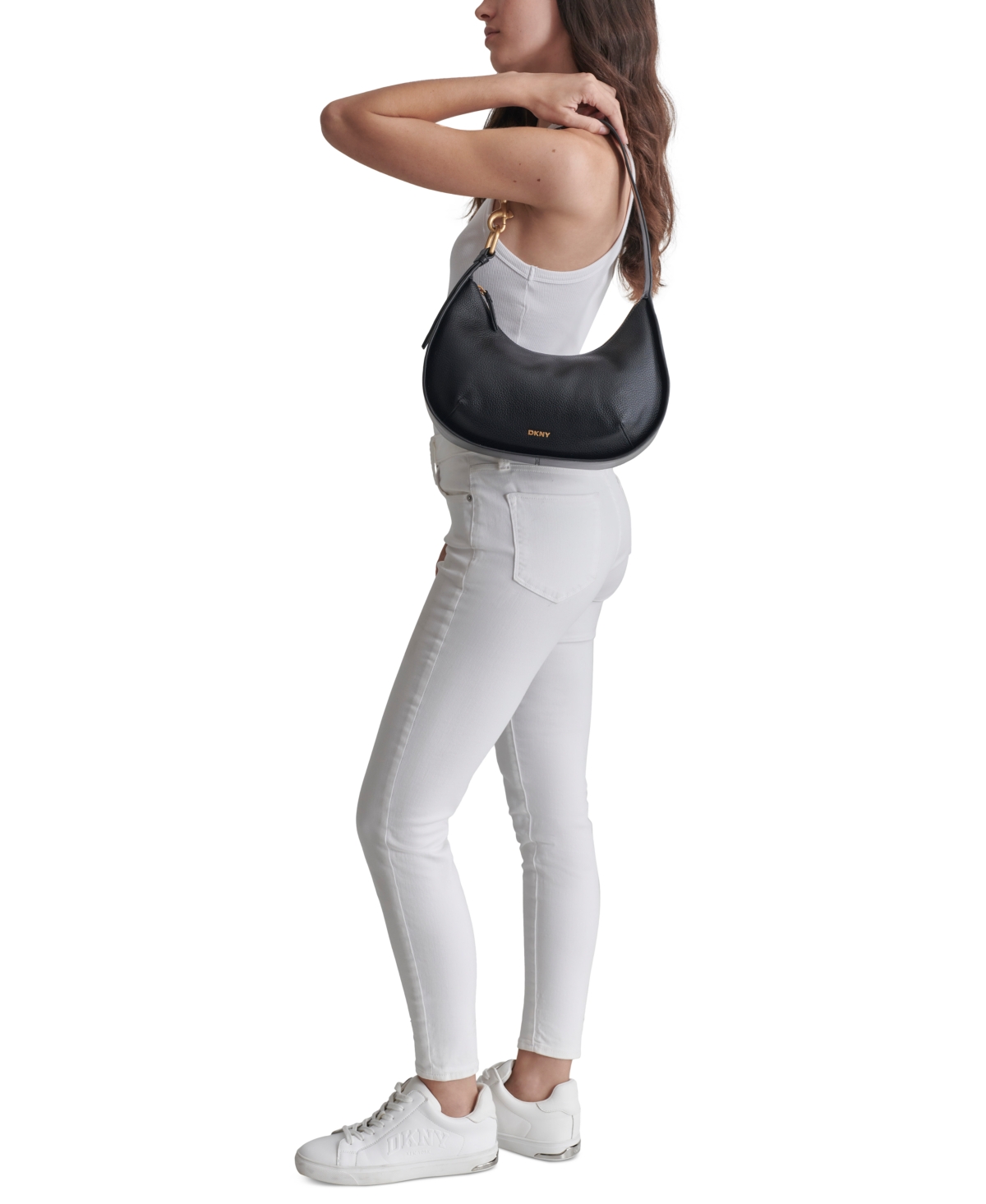 Dkny Thyme Medium Hobo Bag In Shitake