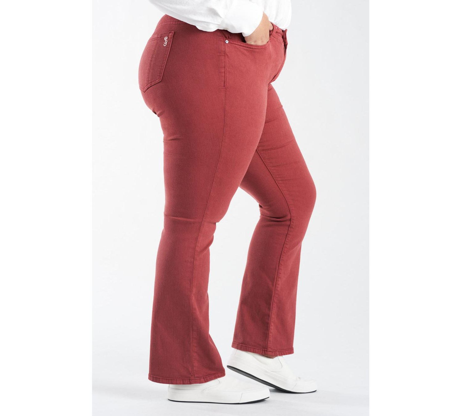 Plus Size Mid Rise Bootcut Jeans