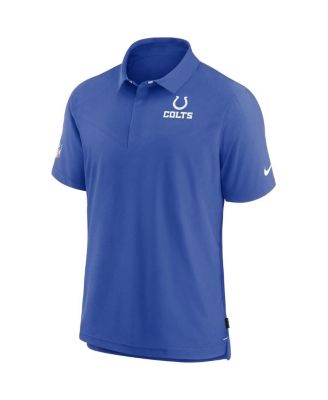 Men's Royal Indianapolis Colts Sideline Lockup Performance Polo