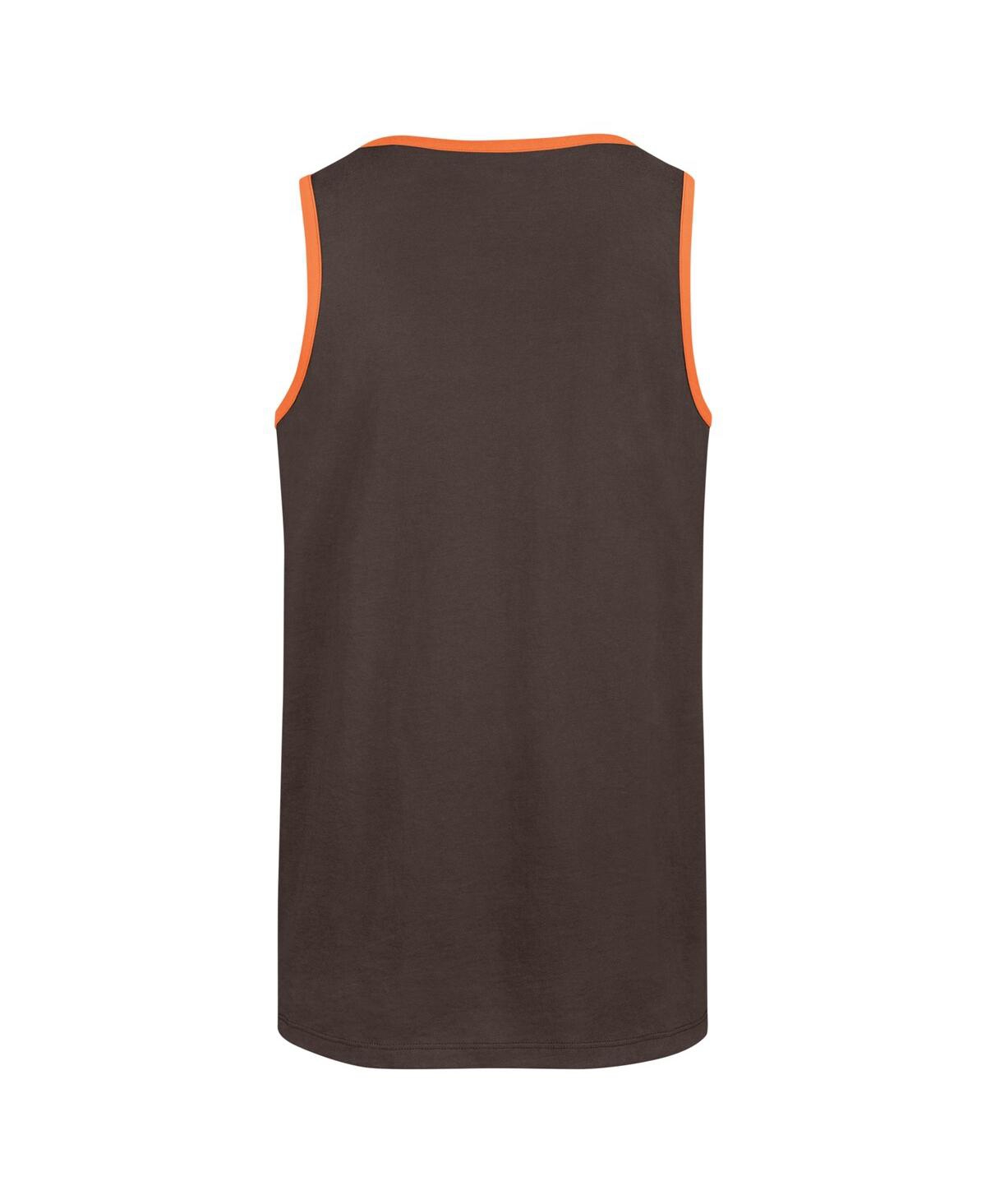 47 Brand Men's Brown Cleveland Browns Upload Franklin Tank Top In Brown