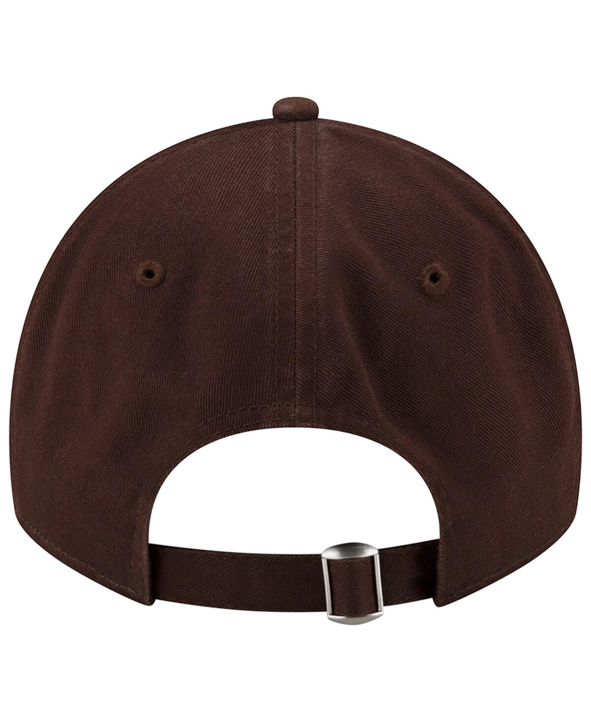 NEW ERA MEN'S BROWN CLEVELAND BROWNS DISTINCT 9TWENTY ADJUSTABLE HAT 