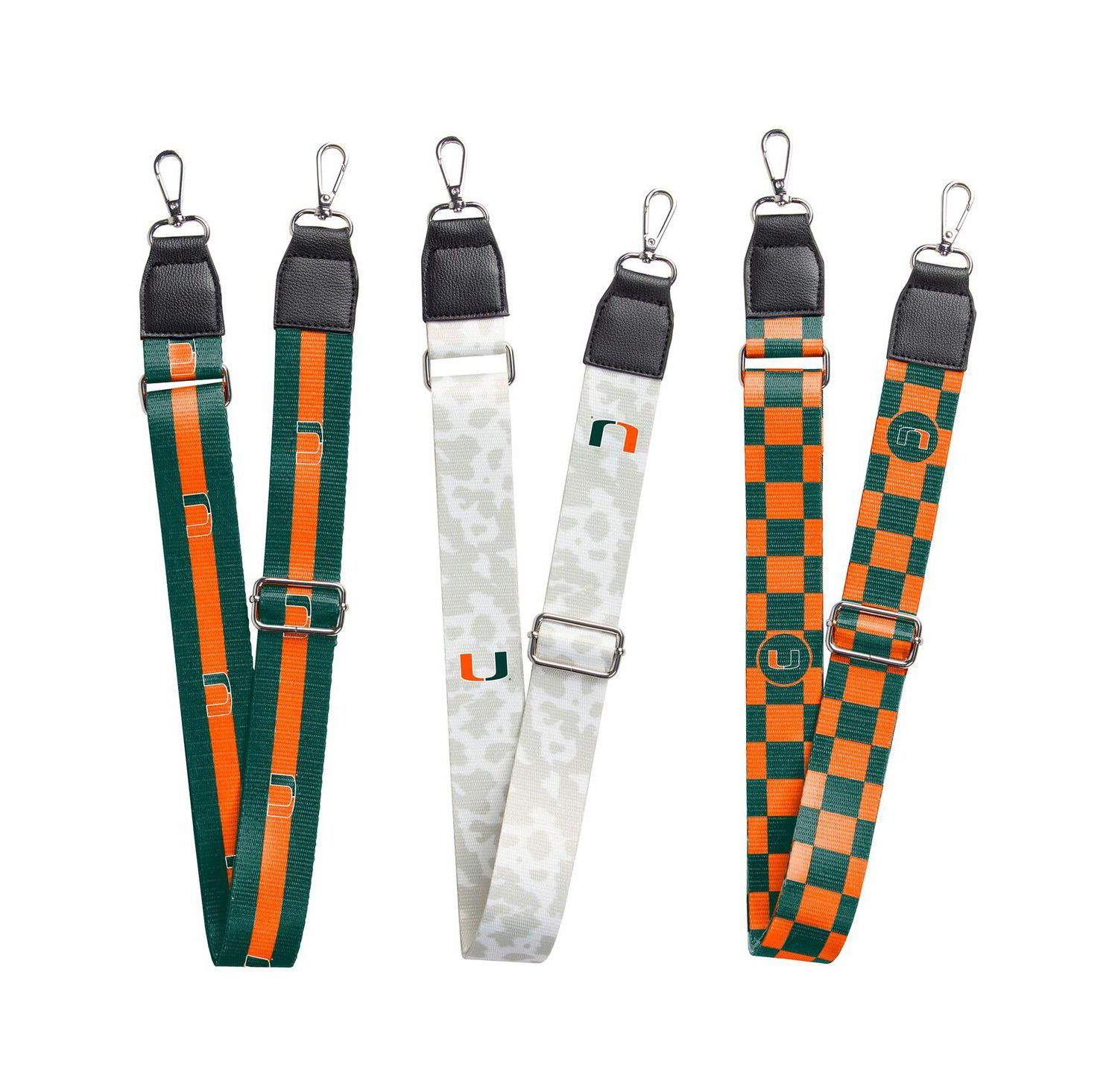 Miami Hurricanes 3-Pack Bag Strap Set
