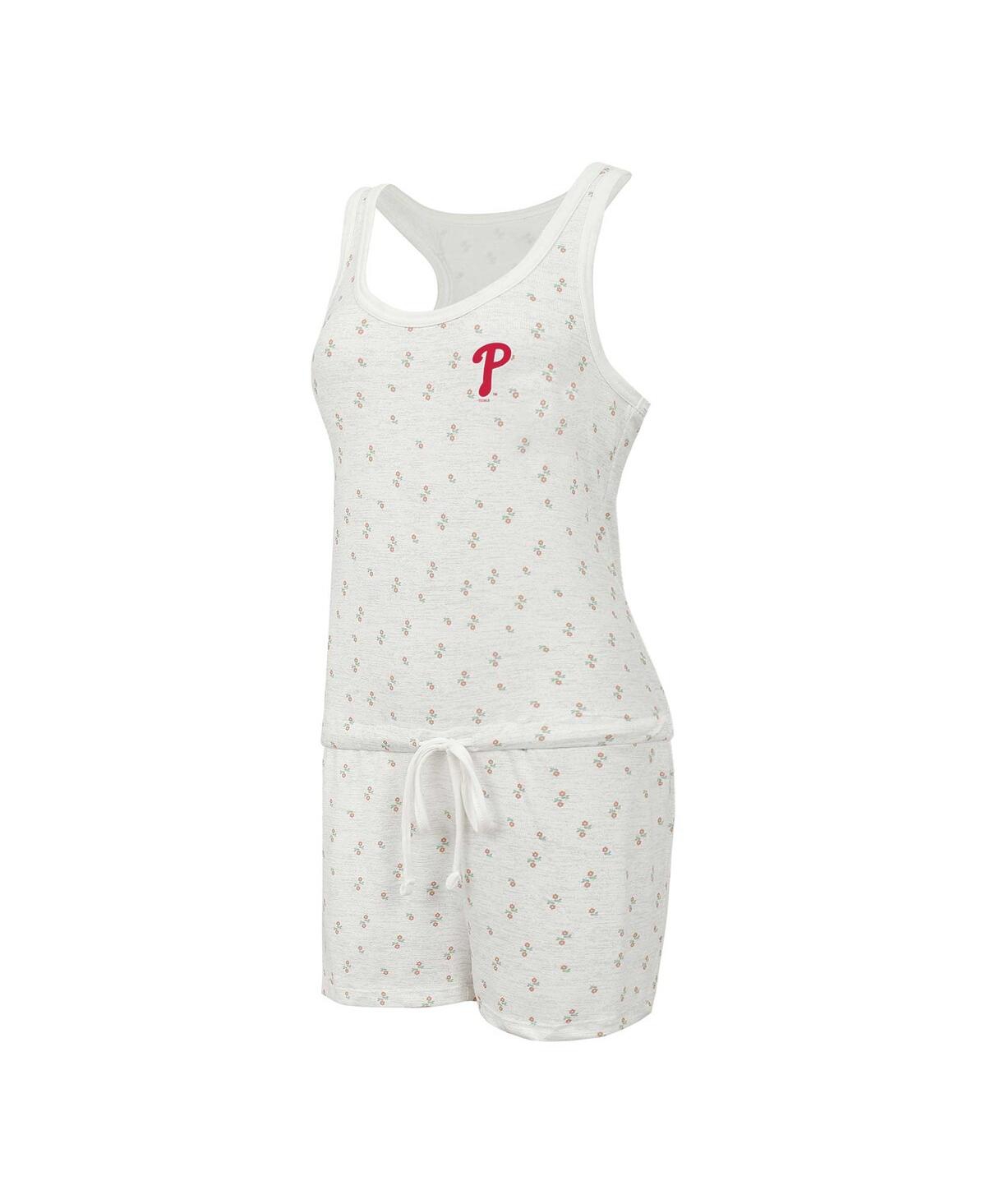 Shop Concepts Sport Women's Cream Philadelphia Phillies Gardner Hacci Knit Romper