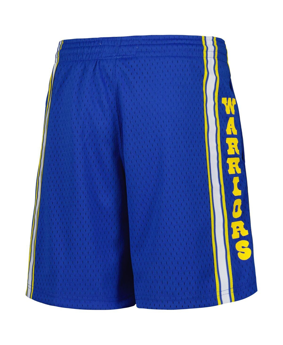 Mitchell & Ness Big Boys And Girls Royal Golden State Warriors Hardwood Classics Swingman Shorts In Royal