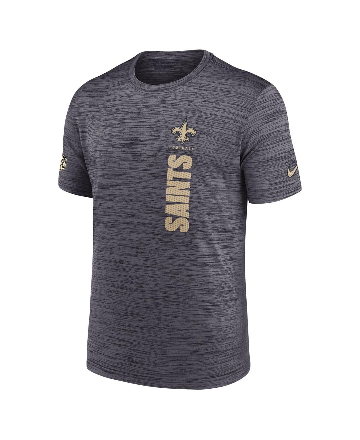 Nike Men's Black New Orleans Saints 2024 Sideline Velocity Performance T-shirt In Black