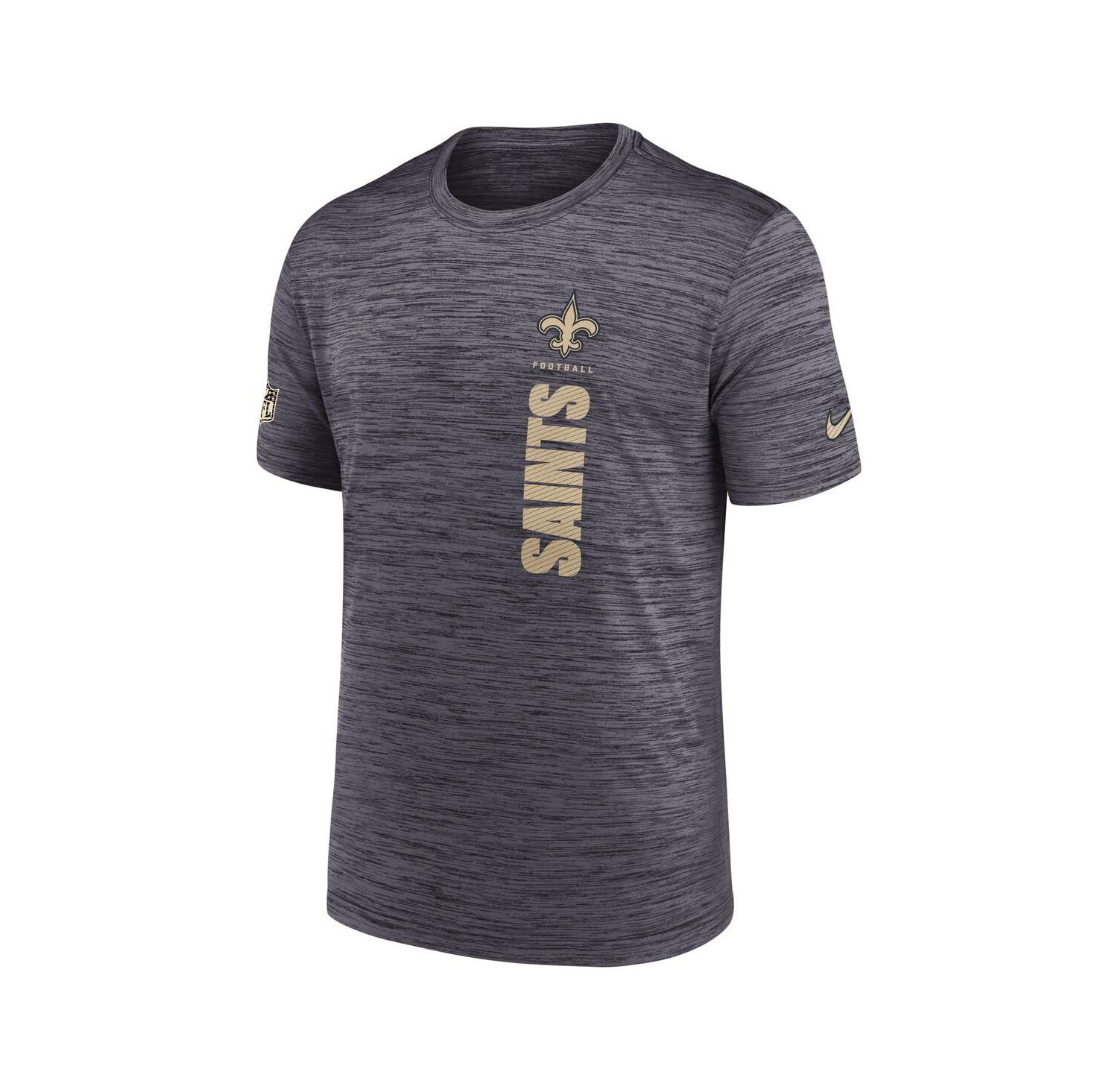Men's Black New Orleans Saints 2024 Sideline Velocity Performance T-Shirt