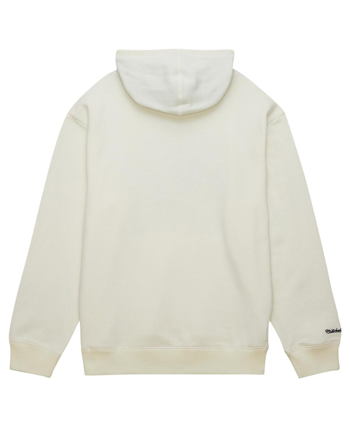 Mitchell & Ness Men'sPhiladelphia 76ers Hardwood Classics Vintage-like Pullover Hoodie - Cream