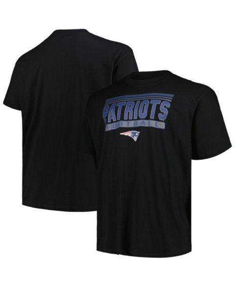Мужская футболка Fanatics Black New England Patriots Big & Tall Pop