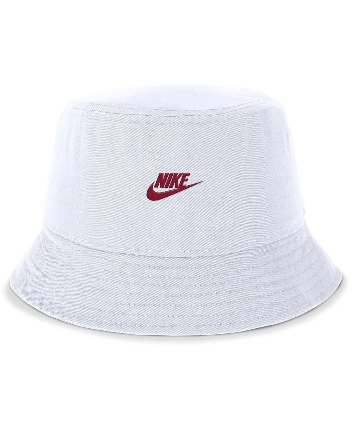 Nike Alabama Crimson Tide Legacy Apex  Unisex College Bucket Hat In White